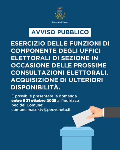 Elezioni Regionali 2025 - Disponibilità Elettori Elezioni Regionali 2025 - Disponibilità Elettori