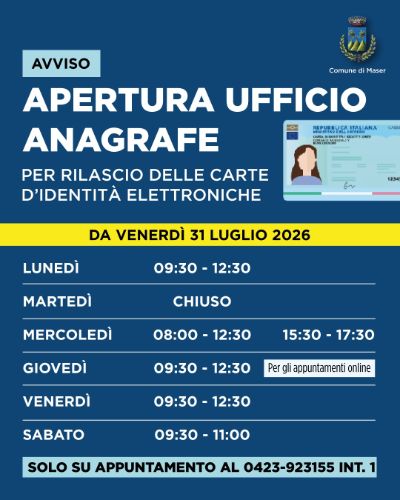 Nuovi orari per CIE