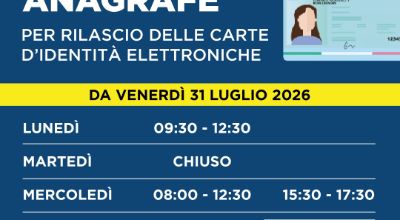 Nuovi orari per CIE