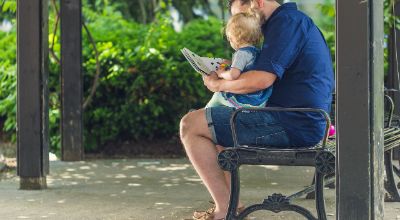 Papà e bambino, lettura